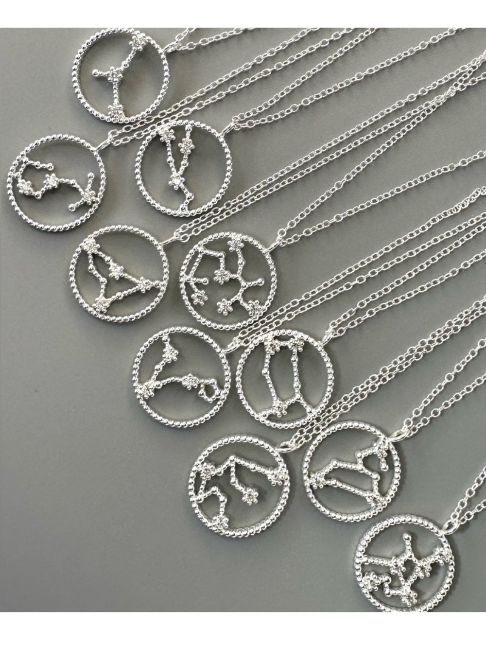 Sterling Silver Zodiac Constellation Necklaces